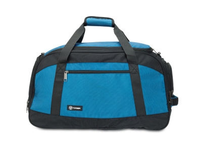Сумка спортивная TORBER, синий/черный, полиэстер, 52 х 25 х 30 см