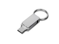 USB 3.0- флешка Mercury на 256 Гб с поворотным механизмом и дополнительным разъемом Type-C