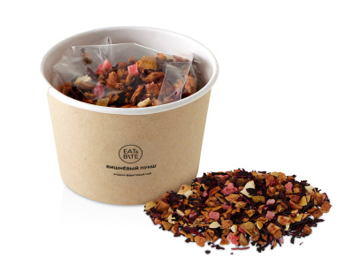 Чай травяной Вишневый пунш в картонном стаканчике, 50 гр.