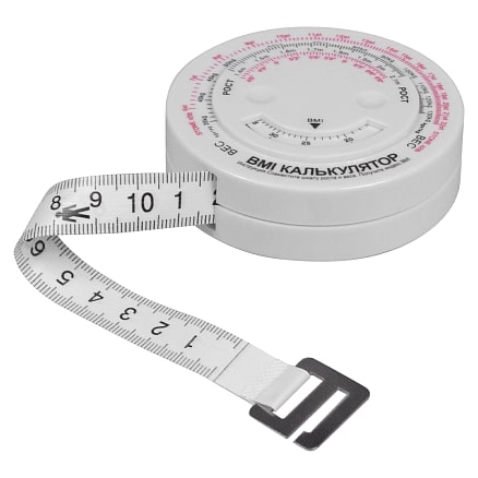 Рулетка Tools Healthy Lifestyle, 1,5 метра белая пластиковая, с мягкой лентой