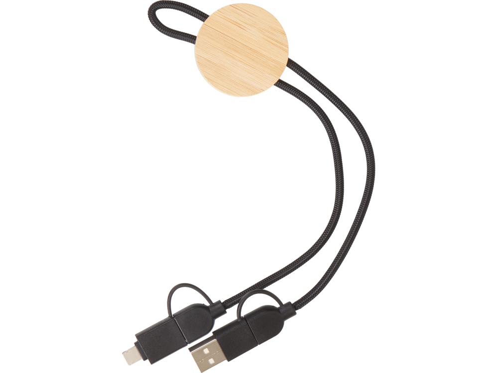 Универсальный зарядный кабель из переработанных ПЭТ и ТПЕ Acalypha, быстрая зарядка 25 Вт Универсальный зарядный кабель из переработанных ПЭТ и ТПЕ Acalypha, быстрая зарядка 25 Вт