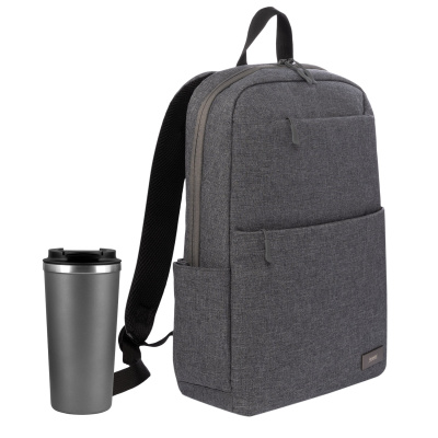 Подарочный набор Palermo, Forst, серый (рюкзак, термокружка) Подарочный набор Palermo, Forst, серый (рюкзак, термокружка)