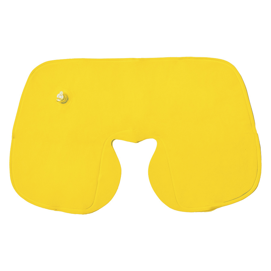 Подушка  надувная дорожная WAY  в футляре; желтый; 43,5х27,5 см; твил Подушка  надувная дорожная WAY  в футляре; желтый; 43,5х27,5 см; твил