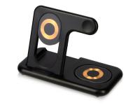 Беспроводная зарядная станция 3-в-1 MajestIQ, 15 Вт Беспроводная зарядная станция 3-в-1 MajestIQ, 15 Вт