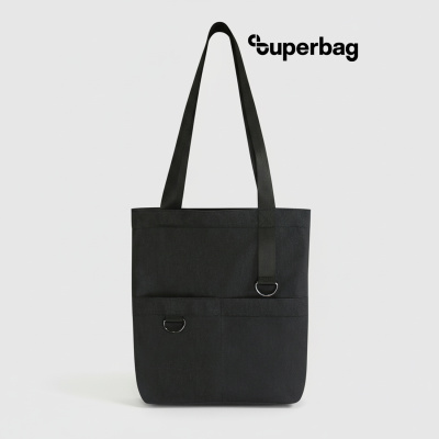 Шоппер Superbag ZIP (черный)