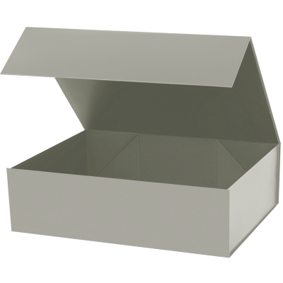 Подарочная коробка-трансформер большая, серая