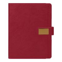 Ежедневник в суперобложке Alfa Mocco Business Edition B5, полутвердый, бордовый с золотом