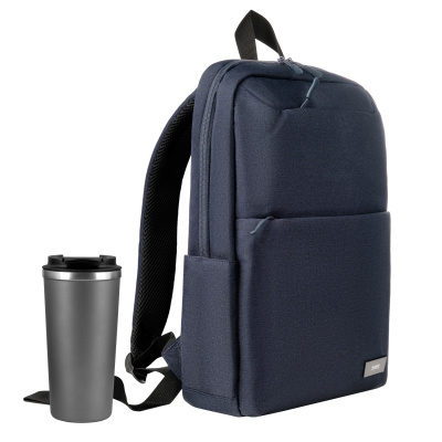 Подарочный набор Palermo, Forst, синий/серый (рюкзак, термокружка) Подарочный набор Palermo, Forst, синий/серый (рюкзак, термокружка)