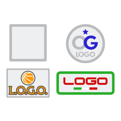 Шеврон из габардина Gabo S, белый