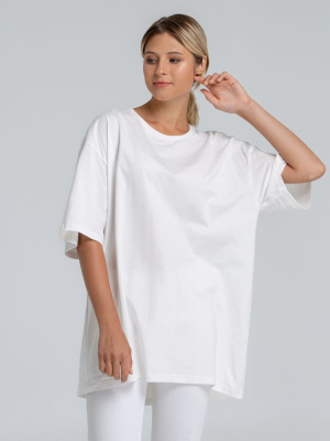 Футболка оверсайз «Чистая соль», молочно-белая, размер XS/S (44-46)