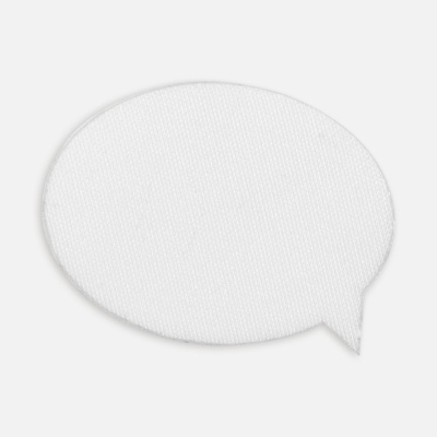 Наклейка тканевая Lunga Bubble, M, белая