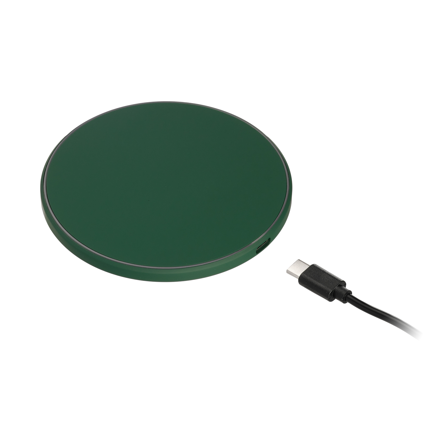 Беспроводное зарядное устройство с подсветкой 15W Auris, черное Беспроводное зарядное устройство с подсветкой 15W Auris, черное