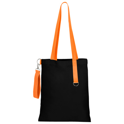Сумка для покупок Black GLOW 325 г/м² с ремувкой, оранжевая