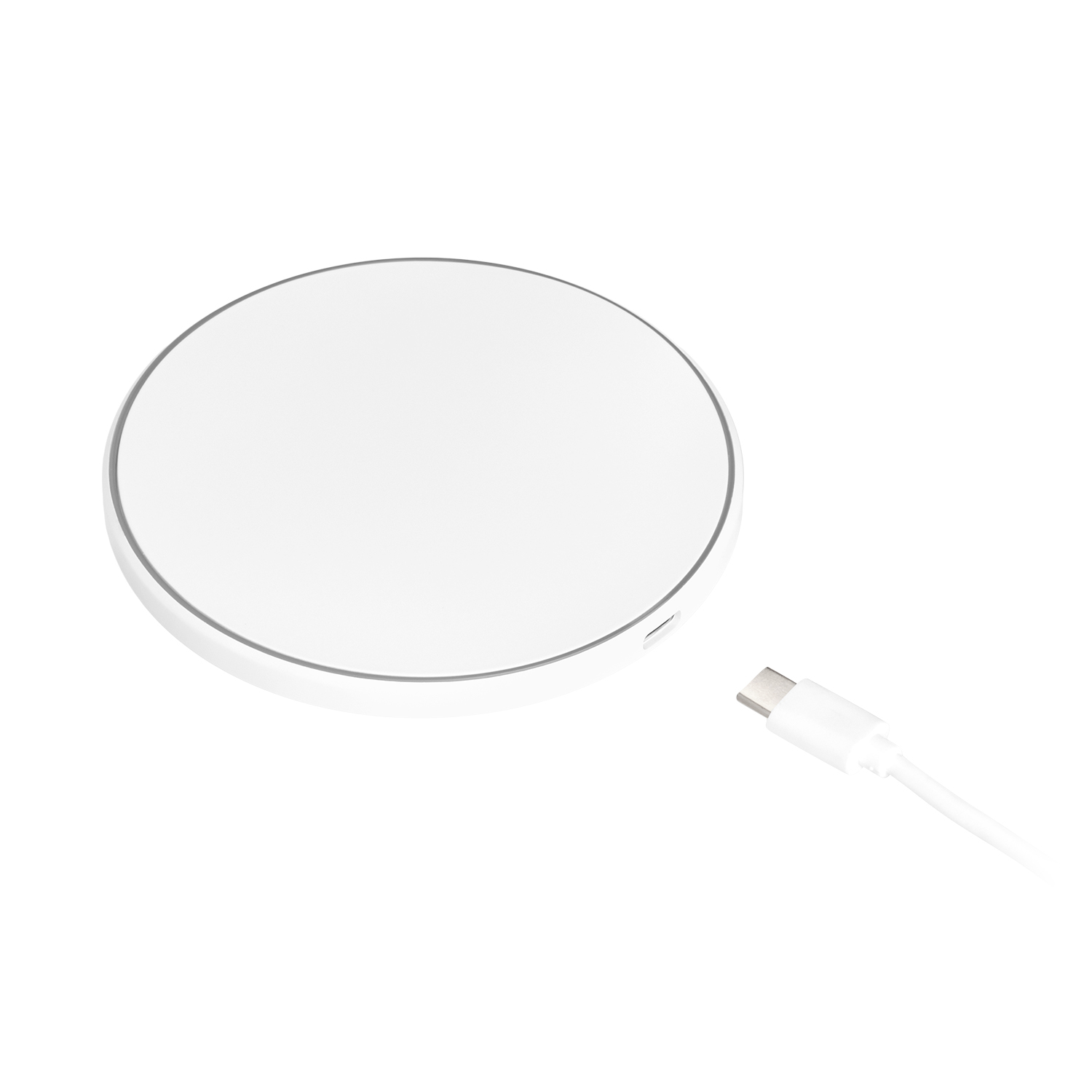 Беспроводное зарядное устройство с подсветкой 15W Auris, синее Беспроводное зарядное устройство с подсветкой 15W Auris, синее