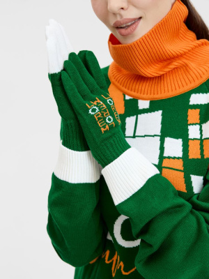 Перчатки вязаные Guanti на заказ, акрил, размер S/M