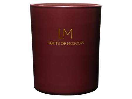 Ароматическая свеча в бордовом стакане Sunset, коллекция Exclusive, 250 мл
