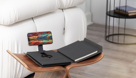 Папка А5 с беспроводным (10W) зарядным устройством 5000 mAh, с MagSafe и блокнотом Папка А5 с беспроводным (10W) зарядным устройством 5000 mAh, с MagSafe и блокнотом