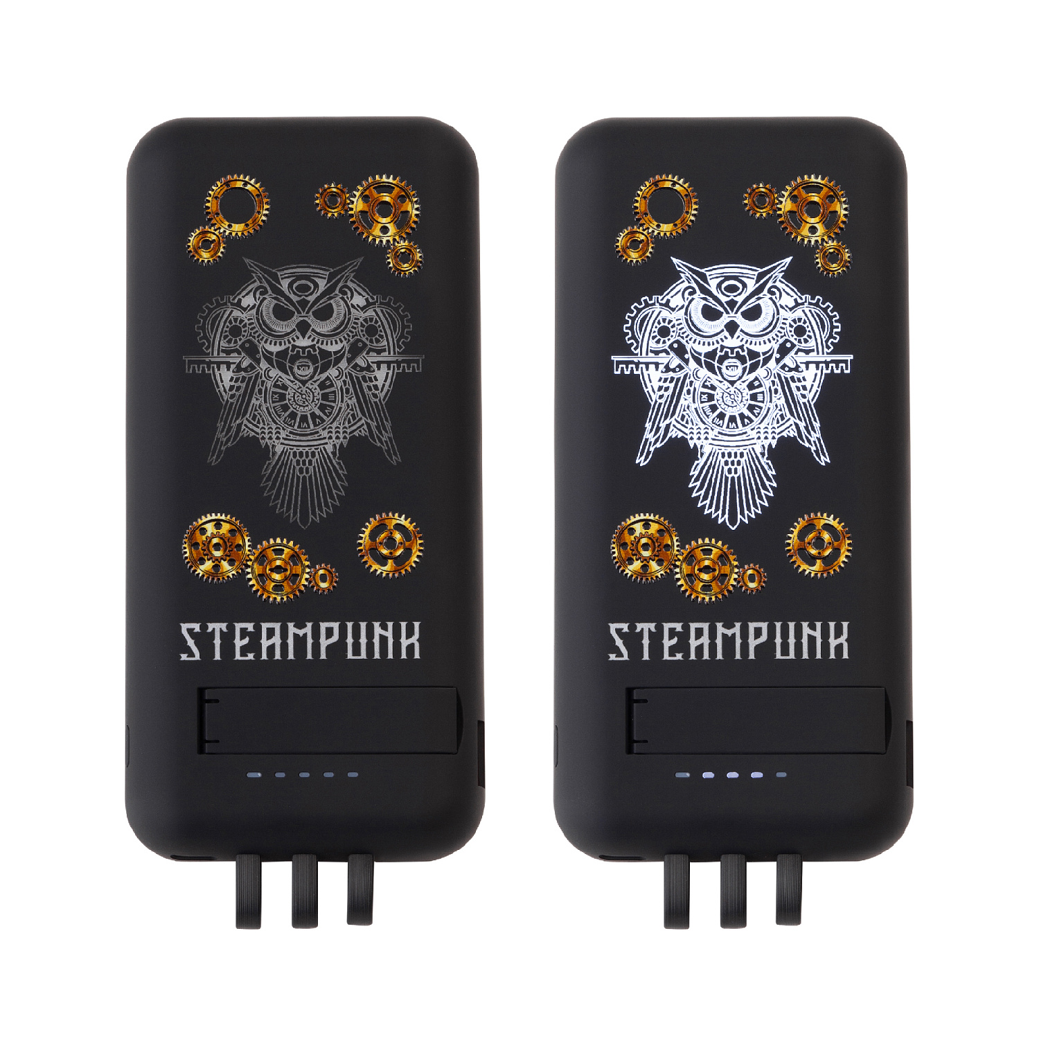 Беспроводное зарядное (22.5/15W) устройство "Topfull SOFTTOUCH" 10000 mAh с подсветкой лого, присосками, встроенными кабелями, с подставкой Беспроводное зарядное (22.5/15W) устройство "Topfull SOFTTOUCH" 10000 mAh с подсветкой лого, присосками, встроенными кабелями, с подставкой