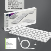 Беспроводная клавиатура Air Keyboard для MAC, Windows, 500 мАч, алюминий, белый, Deppa
