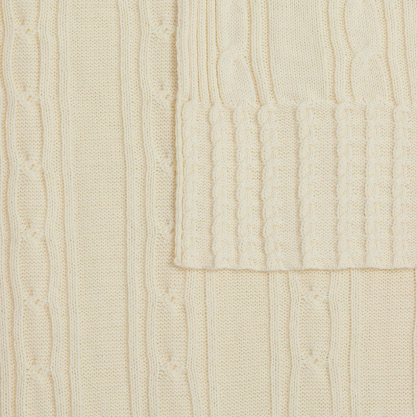 Плед Remitti, белый (молочный)