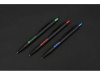 Ручка металлическая шариковая Blaze с цветным зеркальным слоем, черный/красный