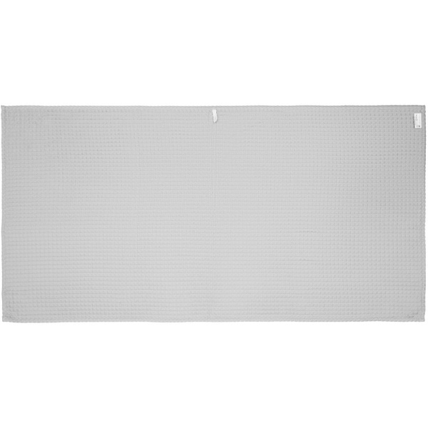 Полотенце вафельное Gentle, большое, светло-серое