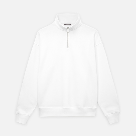 Толстовка на молнии унисекс FLOW, белая
