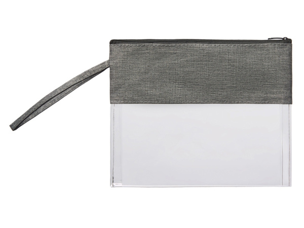 Прозрачная косметичка Leony из ПВХ и ткани