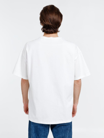 Футболка оверсайз унисекс Big Haul, молочно-белая, размер S