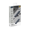 USB Type-C хаб 7-в-1, HDMI, Power Delivery, 2xUSB 3.0, RJ45, microSD/SD, графит, Deppa