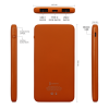 Внешний аккумулятор Bplanner Power 1 ST, софт-тач, 5000 mAh (Оранжевый)
