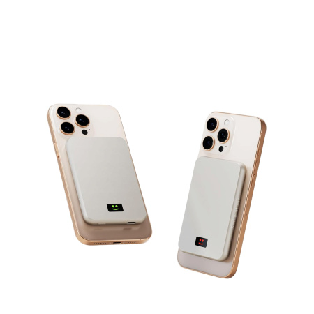 Внешний беспроводной аккумулятор Xoopar Smile с MagSafe и зеркалом, 5000 мА·ч