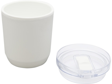 Hudson кружка из переработанного пластика с двойными стенками объемом 180 мл, белый