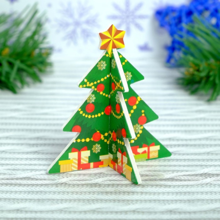 Конструктор фигурки&quot;Сани Деда мороза&quot; 3Д   3564572