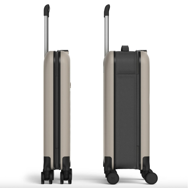 Чемодан складной Rollink Vega 360 55x40x20 см, 4 колеса, серо-бежевый