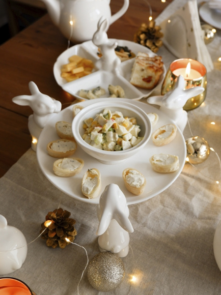 Тарелочка для сладостей &quot;Воришки&quot; (NEW), 23.5 см, Белый