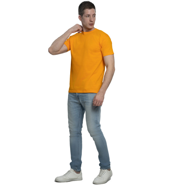 РУЗФутболка MODERN 180г/кв.м. желтая кругл. ворот XXL//