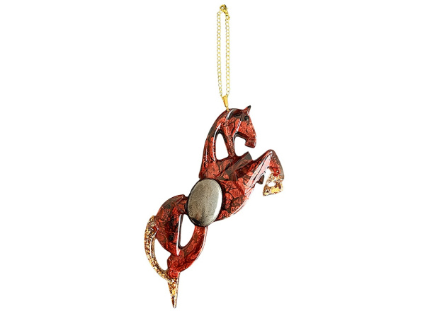 Набор елочных игрушек: Лошадь, Подкова