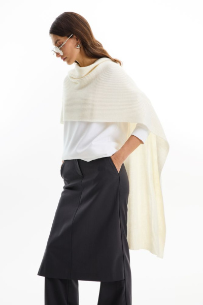 Шарф Bernard, молочно-белый