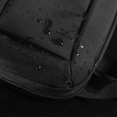 Расширяющийся  водостойкий рюкзак "Slim", чёрный, 45х30х6 см, ткань верха: 100% полиэстер 1680 D