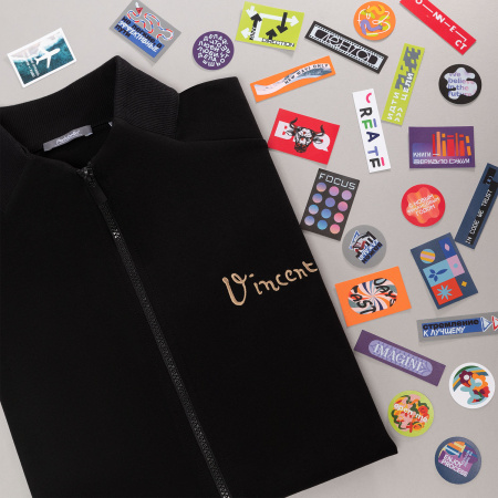 Толстовка на молнии унисекс TORRES NEO, черная