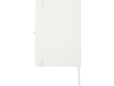 Teak блокнот А5 из переработан. материала в твердой обложке с линован. страницами - Белый