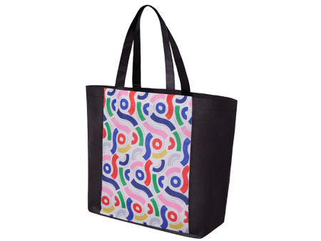 Сумка для шопинга с донной складкой и ручкой из нетканого PET материала