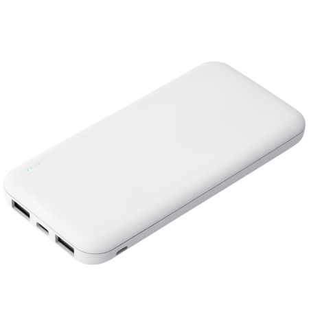 Внешний аккумулятор с подсветкой Luce 10000 mAh, белый