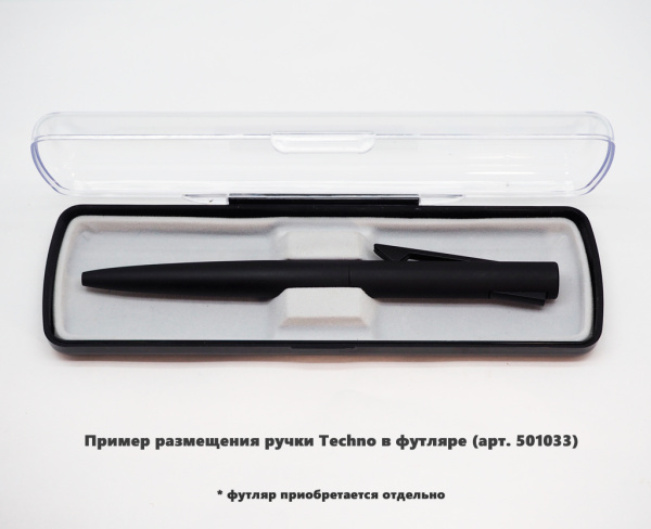 Ручка шариковая, пластиковая, металлическая, черная матовая, SAMURAI Requis