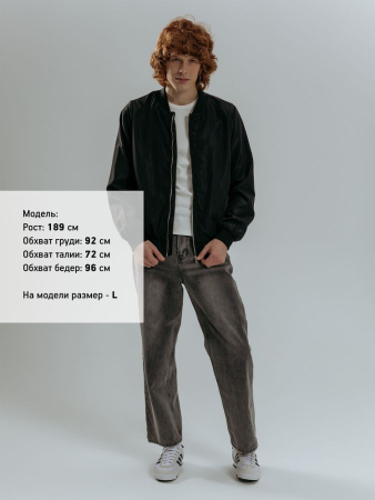 Бомбер Wigton, черный, размер 3XL