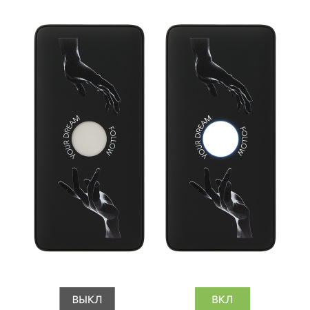 Внешний аккумулятор с подсветкой Ancor PD Plus 20000 mAh, черный