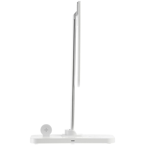 Настольная лампа с беспроводной зарядкой Power Light, белая Настольная лампа с беспроводной зарядкой Power Light, белая