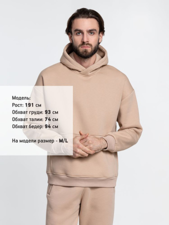 Худи Kulonga Oversize, бежевое (песочное), размер 3XL/4XL Худи Kulonga Oversize, бежевое (песочное), размер 3XL/4XL