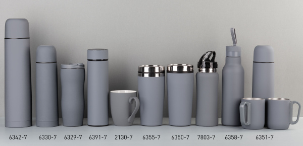 Набор "Гейзер" (термос, 2 кружки), покрытие soft touch